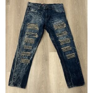 South‎ Pole Jeans Men's 34 X 32 Distressed Y2K Hip Hop